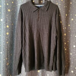 Basic Editions | Dark Gray Knit Sweater Extra Large